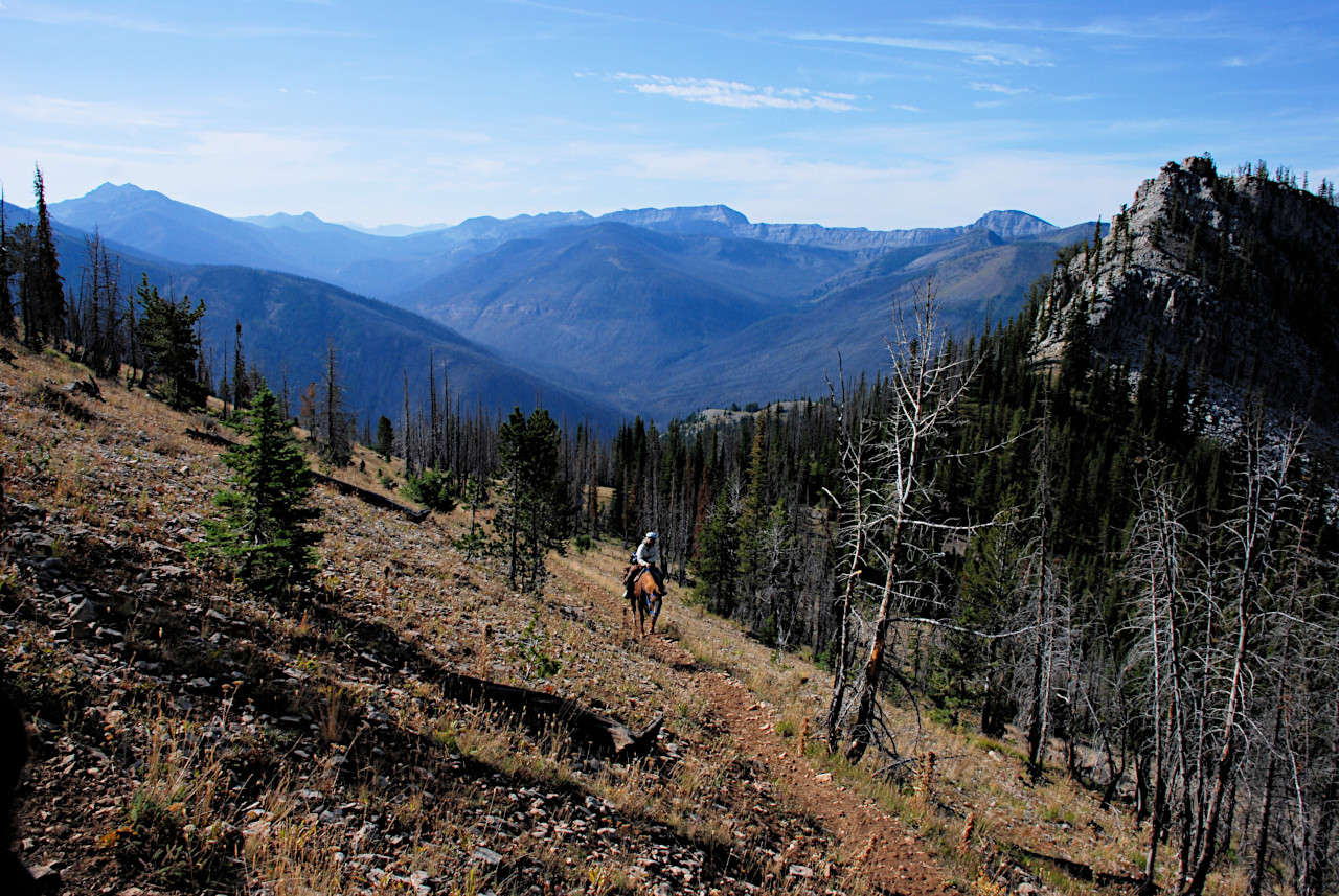 Looking South on way up Prairie Reef