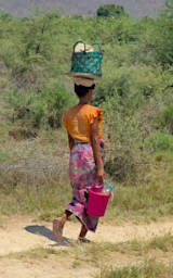 Beza-Mahafaly Women Carrying On Head