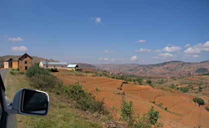 Ranomafana Crop Terraces Betsileo Houses