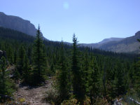 North end of Scapegoat Mountain and head of Green Fork