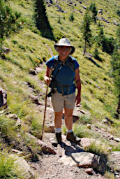 Dona on Trail to Foolhen Lakes