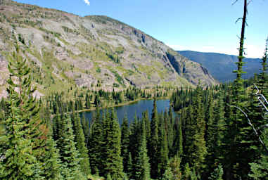 Lower Foolhen Lake from near Upper Foolhen Lake