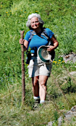 Dona on Trail Down from Foolhen Lakes