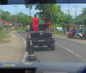 Arfak Women In Truck Bed