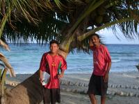 Rangers Michael and Stephen at Laughing Bird Cay