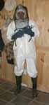 Gary dressed for bee work