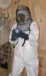 Gary dressed for bee work