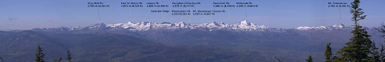 View to the West (Mission Mts) from Sunday Mt.