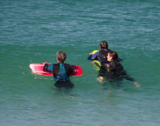 Frapps, Deirdre and Claire heading out after a rest